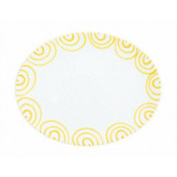 Gmundner céramique Gelbgeflammt Assiette ovale 33x26x2,5 cm