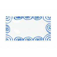 Gmundner céramique Blaugeflammt Plaque rectangulaire 36x15x2,8 cm