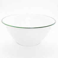 Gmundner céramique Grüner Rand Bol à salade d: 33 cm / h: 14 cm / 4,5 L