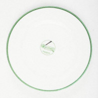 Gmundner céramique Grüner Rand Assiette à dessert / assiette de petit-déjeuner Gourmet d: 22 cm / h: 2,2 cm