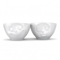 Fiftyeight Products TV Tassen Ensemble de tasses TV 2 pièces - heureux & s'il vous plaît 0,20 L