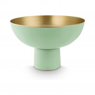 Pip Studio Home Accessories Hohe Schale Metall Matt Bright Green 30x30x20cm