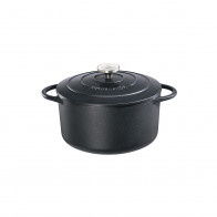Küchenprofi PROVENCE Cocotte ronde Provence Noir d: 22 cm / h: 10,5 cm / 3,2 L