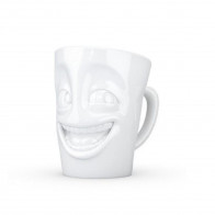 Fiftyeight Products TV Tassen Tasse à anse TV blanche amusante 0,35 L