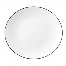 Seltmann Weiden Modern Life Black Line Assiette ovale 30,2x27,7x3,4 cm