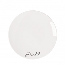 Villeroy & Boch Statement Assiette à petit-déjeuner Je t'aime 21 cm