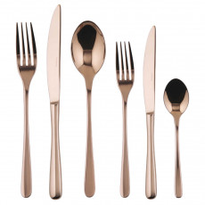 Sambonet Taste - acier inoxydable / PVD Kupfer Ensemble de couverts 36 pièces. Manche plein / Monobloc