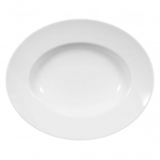 Seltmann Weiden Lukullus blanc Assiette à pâtes ovale 32x26 cm
