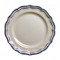 Gien Fayencerie Filets Bleus Assiette de petit-déjeuner 23,2 cm
