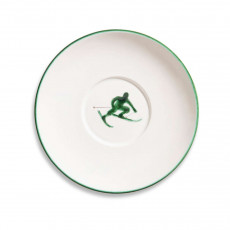 Gmundner céramique Toni vert Soucoupe à thé Maxima 18 cm