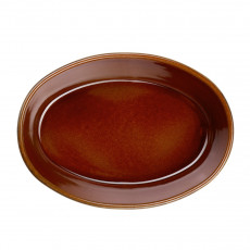 ASA SELECTION Kitchen'art brown Plat à gratin ovale 25x18 cm