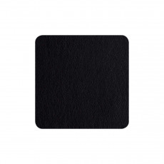 ASA SELECTION Table Tops Leather Optic Fine Set de dessous de verre 4 pièces noir 10x10 vm