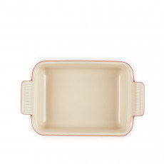 Le Creuset Poterie - Auflaufformen Plat à four rectangulaire Tradition rouge cerise 26 cm