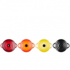Le Creuset Poterie Kochen & Backen Mini Cocottes Set Feu et Flamme 4 pièces