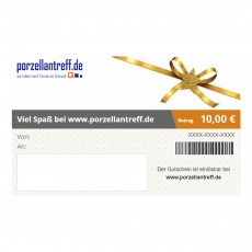 Chèque-cadeau Porzellantreff d'une valeur de 10 euro