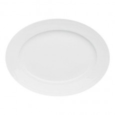 Fürstenberg Herzog Ferdinand blanc Assiette ovale 35,5 cm