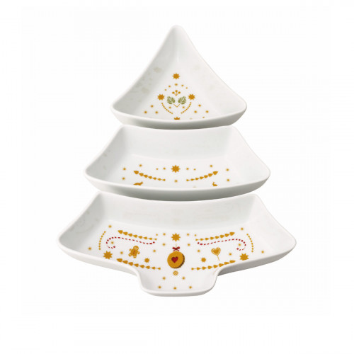 Hutschenreuther Christmas Love Schalen Weihnachtsbaum Set 3-tlg.