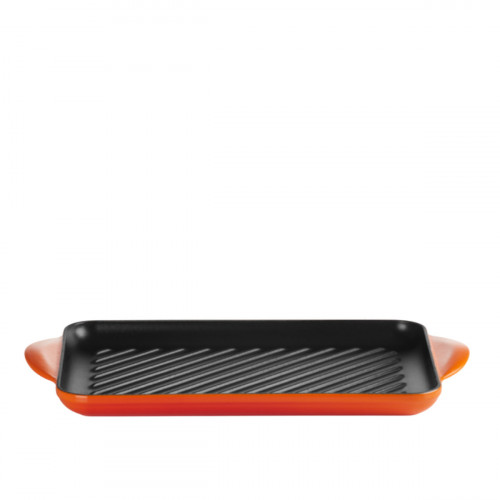 Le Creuset Grillpfannen und Grillplatten Ορθογώνια πλάκα ψησίματος κόκκινο φούρνου 32 cm