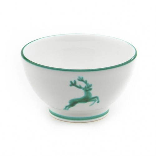 Gmundner Keramik Grüner Hirsch Μεγάλο μπολ μουσλί d: 14 cm / h: 7,8 cm / 0,4