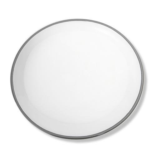 Gmundner Keramik Grauer Rand Πιάτο σερβιρίσματος χωρίς σημαία Classic 25 cm