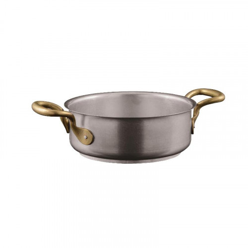 Sambonet 1965 Vintage - Edelstahl matt 18/10 Κατσαρόλα χωρίς καπάκι d: 20 cm / h: 7,5 cm / 2,5 L