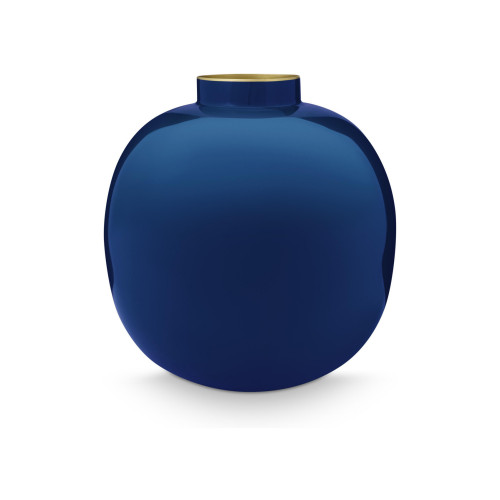 Pip Studio Home Accessories Vase Metall Blue 23 cm