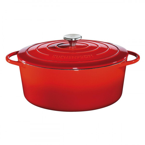 Küchenprofi PROVENCE Bratentopf oval Provence Κόκκινο d: 40 cm / h: 16 cm / 12,5 L