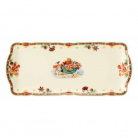 Seltmann Weiden Marie-Luise Weihnachtsnostalgie Ορθογώνιο πιάτο κέικ 34,5x15 cm