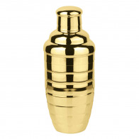 Sambonet Paderno Bar Utensils - Edelstahl / PVD Gold Cocktail Shaker h: 20,5 cm / 500 ml