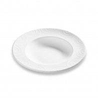 Gmundner Keramik Weißgeflammt Πιάτο μακαρονιών Gourmet d: 29 cm / h: 4,5 cm