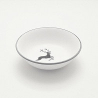 Gmundner Keramik Grauer Hirsch Μικρό μπολ μούσλι d: 14 cm / h: 4,5 cm / 0,27 L