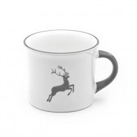 Gmundner Keramik Grauer Hirsch Κούπα καφέ λεία 0,24 L / h: 7,8 cm
