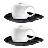 Luigi Colani Ab ovo Black & White Σετ κούπας Espressissimo 4 τεμαχίων 0,04 L