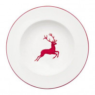 Gmundner Keramik Rubinroter Hirsch Πιάτο μακαρονιών Gourmet d: 29 cm / h: 4,5 cm