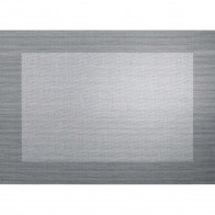 ASA SELECTION Table Tops PVC Metallic Τραπεζομάντηλο ασημί μαύρο 33x46 cm
