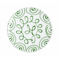 Gmundner Keramik Grüngeflammt Πιάτο δείπνου Cup d: 25 cm / h: 2,8 cm
