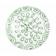 Gmundner Keramik Grüngeflammt Πιάτο δείπνου Cup d: 28 cm / h: 2,6 cm