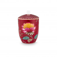 Pip Studio Blooming Tales Dark Red δοχείο αποθήκευσης 1,5 λ