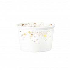 Seltmann Weiden Liberty Golden Stars Στρογγυλή σκάλα με καπάκι 14x9 cm