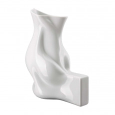 Rosenthal studio-line Blown 2nd Edition Βάζο Φυσητό 2η Έκδοση Λευκό γυαλισμένο ύψος: 30 cm