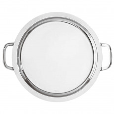 Sambonet Elite - Edelstahl 18/10 Δίσκος με χερούλια, κυκλικός d: 40 cm