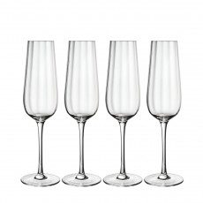 Villeroy & Boch Rose Garden Glas Σετ ποτηριών σαμπάνιας 4 τεμαχίων 290 ml / h: 25 cm