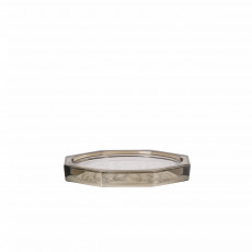 Rosenthal meets Versace Medusa Lumiere Haze Γκρι ποτήρι υπόστρωμα d: 10 cm