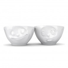 Fiftyeight Products TV Tassen Σετ κούπας τηλεόρασης 2 τεμ. - ευτυχισμένος & παρακαλώ 0,20 L