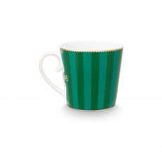 Pip Studio Love Birds Emerald-Green Teetasse stripes 0,25 L