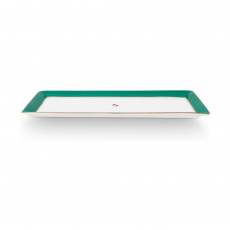 Pip Studio Love Birds Emerald-Green Tortenteller Rechteckig Grün 33,3x15,5 cm