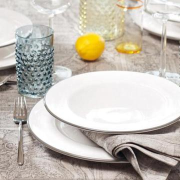 Gmundner Ceramics Grey Rim Gmundner Ceramics Grey Rim