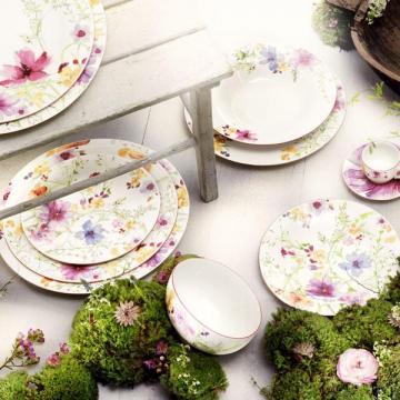 White/Multicoloured 21 cm Premium Porcelain Villeroy & Boch Mariefleur Basic Multicoloured Breakfast Plate 