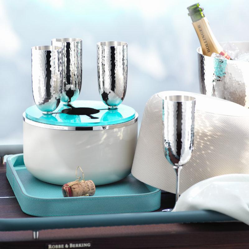 ROBBE&BERKING ロベ＆バーキング シルバーコーティング 2本セット Набор столовых приборов ART DECO Robbe & Berking, Германия, на 1