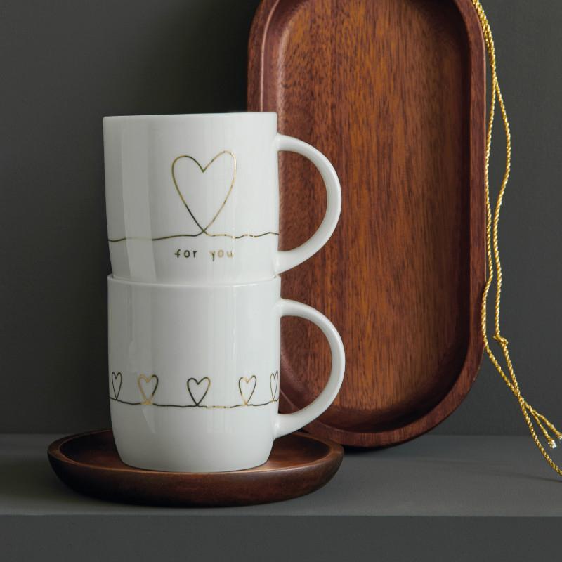 Tasse a café +soucoupe 6″ 200ml en porcelaine blanche graal Germany